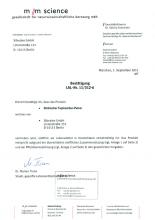 Verkehrsfähigkeitsbescheinigung Topinambur Pulver, 110 g.