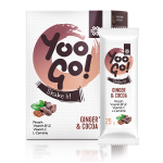 Yoo Go! Shake it! Pulver zur Herstelung eines proteinhaltigen Getränks mit Kakao und Ingwer, mit Süßungsmittel, 175 g 500541